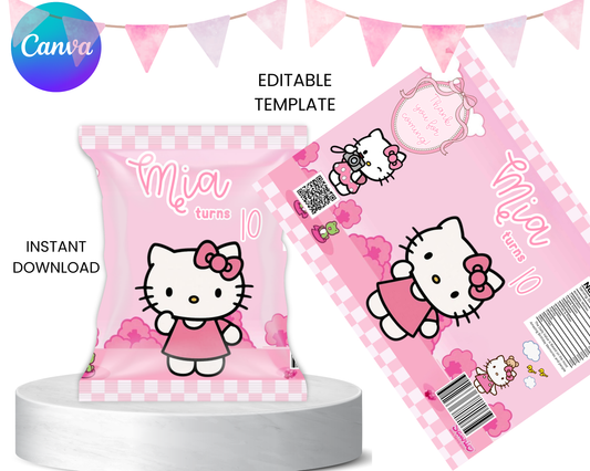 Pink Hello Kitty Chip Bag