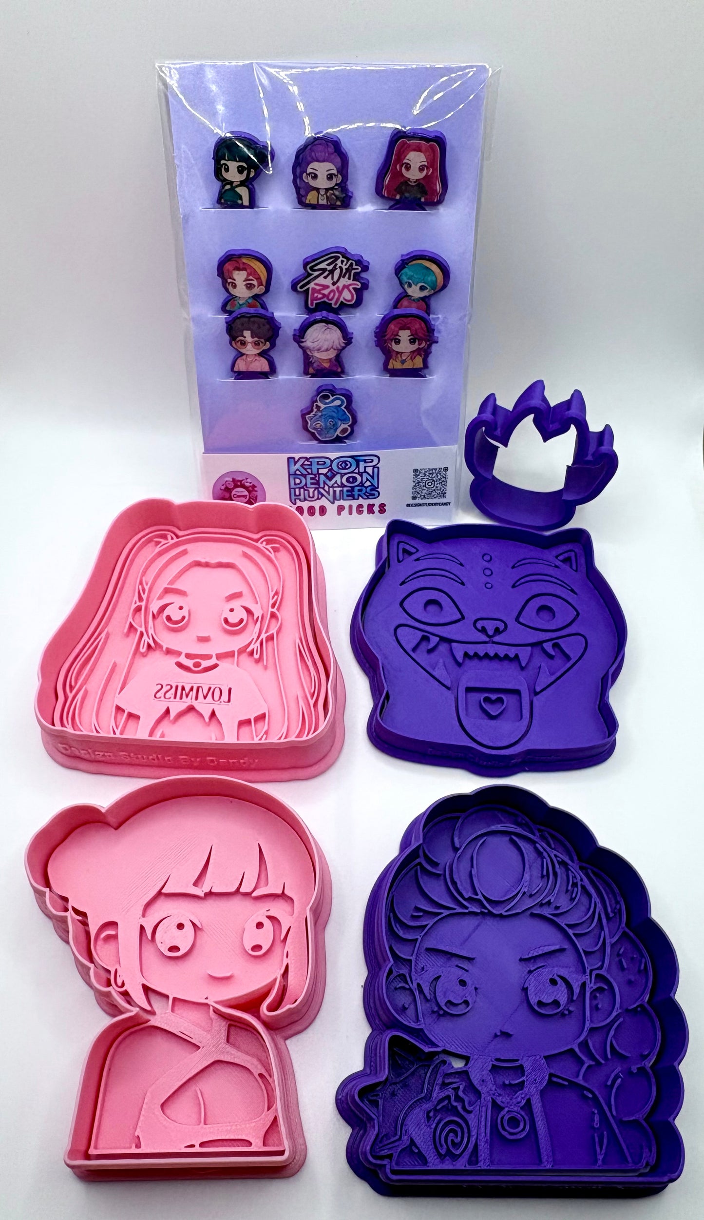 K pop Inspired Bento Food Picks & Cutters Bundle